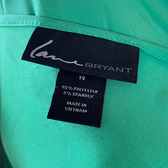 Emrald Green Lane Bryant Dress size 14 stretch - Picture 4 of 4